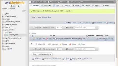CodeIgniter 3 Database Session