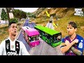 RONALDO VE MESSİ OTOBÜSLERLE TEHLİKELİ TREN YOLUNDA YARIŞIYOR! - GTA 5