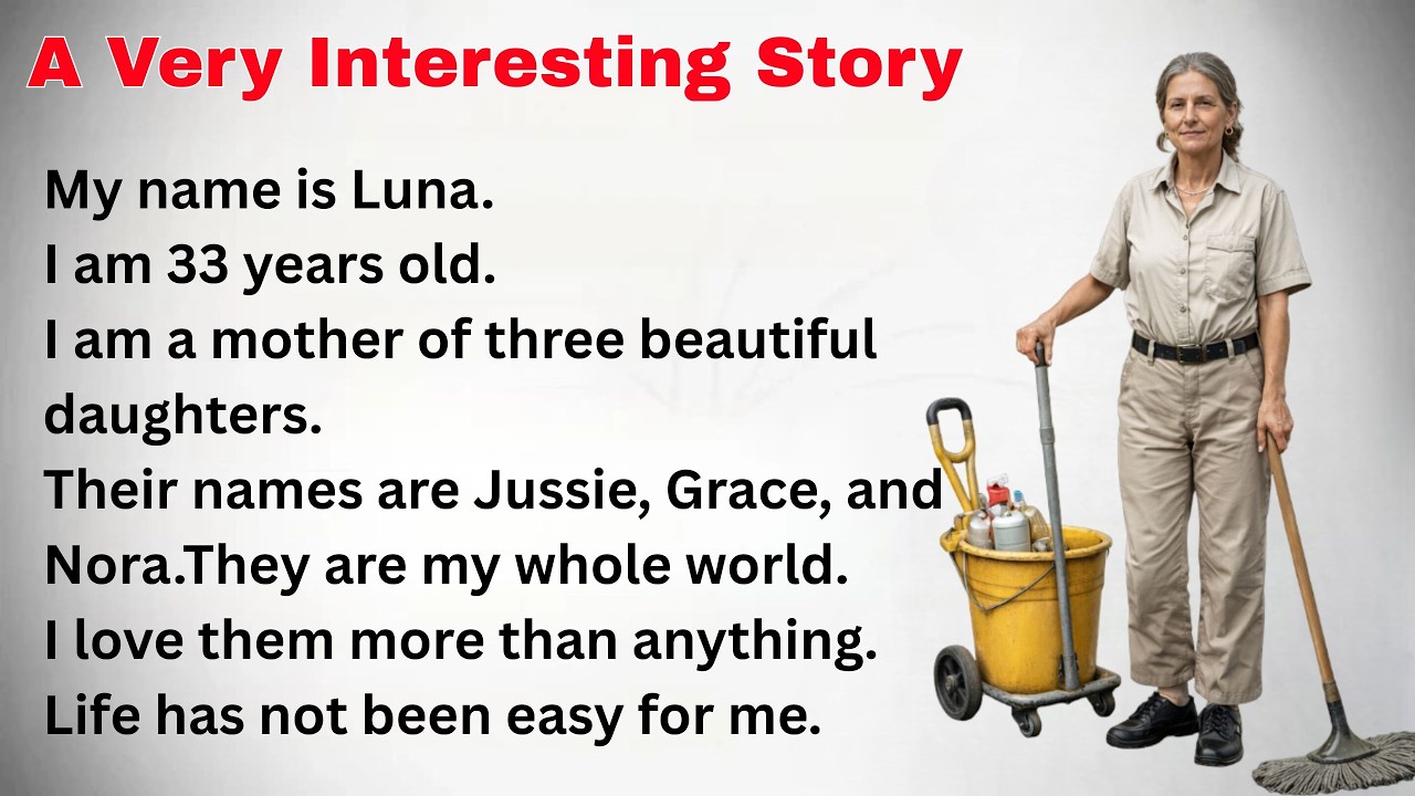 English Listening Practice Through Story | I Am a Cleaner | Easy A2–B1