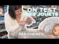 On test des jouets pas chres et a tourne vinaigre