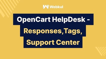 Opencart helpdesk -  Responses, Tags, Support center, Reporting