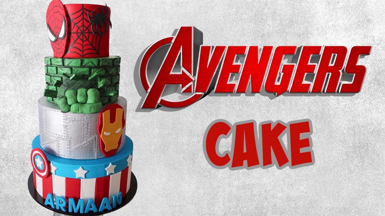 Avengers Superhero cake