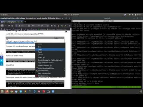 Nginx + SSL Sebagai Reverse Proxy untuk Apache di Ubuntu 18.04