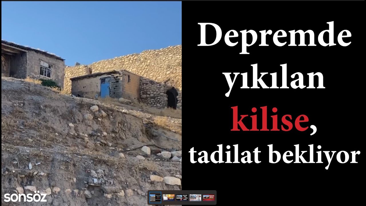 Depremde yıkılan kilise, tadilat bekliyor