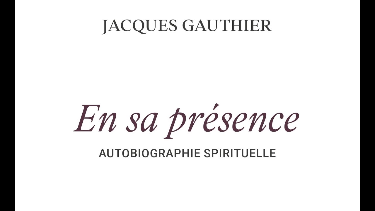 Présentation de mon autobiographie - YouTube