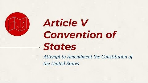 Article V Convention of States