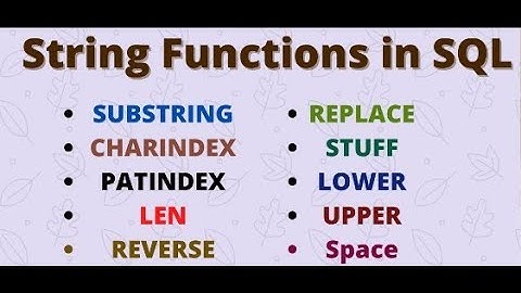 SQL Function in Telugu | write SQL Query using SUBSTRING,REPLACE,STUFF,ABS,MAX,MIN | SQL Tutorial