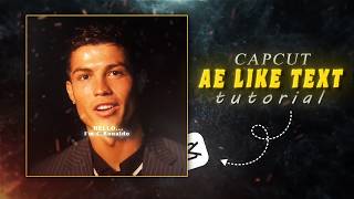 AE-Like TEXT in CapCut | Easy Text Animation Tutorial