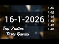 حلقة توب زودياك للجمعة 16 1 2026 من الأقل للأكثر حظا مع فارس برازي 
