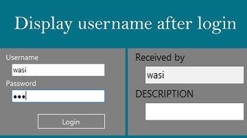 Display Username After Login In c# Windows Application | By SYED I.T SOLUTIONS © | Urdu