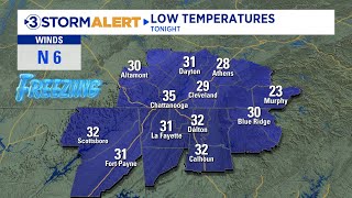 Unseasonably cool today with widespread frost developing tonight