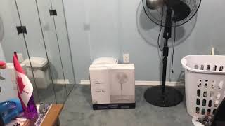Mainstays stand fan unboxing