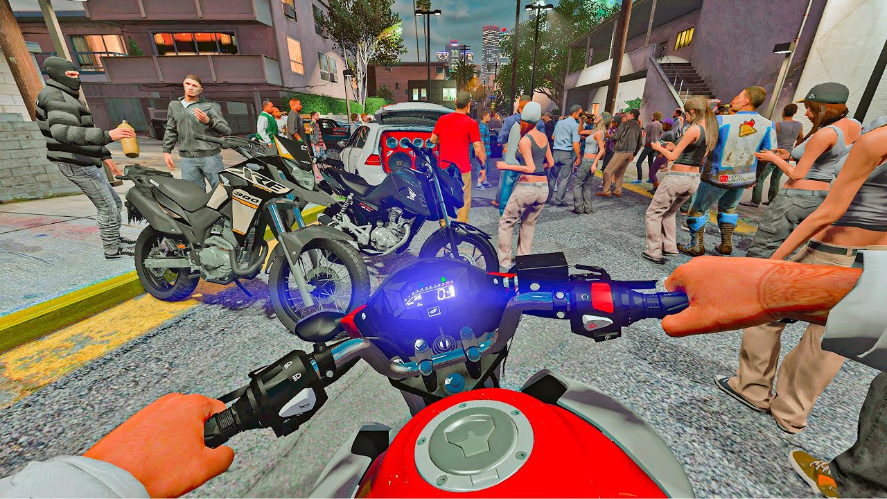 GTA V: VIDA REAL |  PASSEI NO MEIO DO BAILE DE 160 MONTADINHA SÓ O CANO 🔥