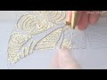 Luneville Embroidery Tutorial. Advanced. Module 3. Lesson 5. Golden List. Part 5