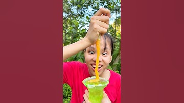 Thử thách nhắn mắt ăn thạch trái cây và kẹo cà rốt🐰 siêu ngon sự kết hợp hoàn hảo🥰 #funny