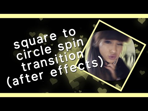 square to circle spin tutorial | after effects