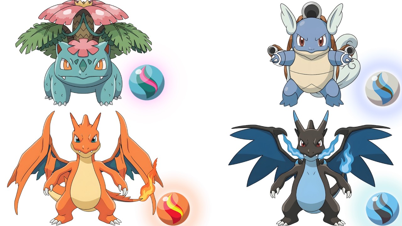Middle Evolution Creating Mega Evolutions for GEN 1 Middle Evolutions Starters Pokémon ...
