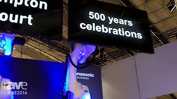 ISE 2016: Panasonic Showcases 4K Displays Mounted on Robotic Arms