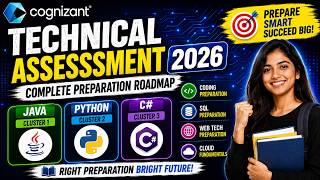 Cognizant Technical Assessment 2026 | Java, Python, C# | Coding, SQL, Web Tech & Cloud