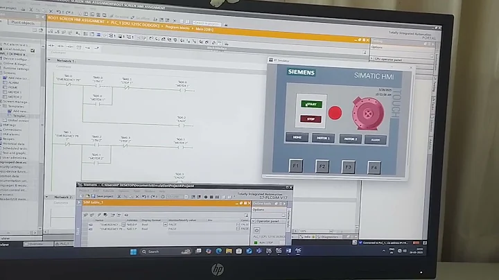 HMI Programming in PLC (Siemens S7 1200) #plc #hmi #scada