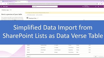 Import SharePoint List Data into Power Apps as a Dataverse Table #dataverse  #powerapps #sharepoint