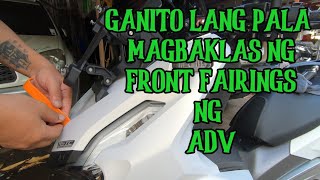 FRONT FAIRING REMOVAL | HONDA ADV 160