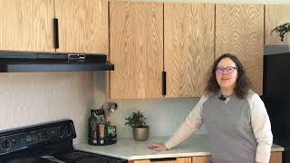 How to Make Modern Kitchen Cabinet Doors (DIY simple flat panel doors)