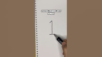 Turning Number 1 into a Cute Candle ✨🕯️ | Easy Drawing #shorts