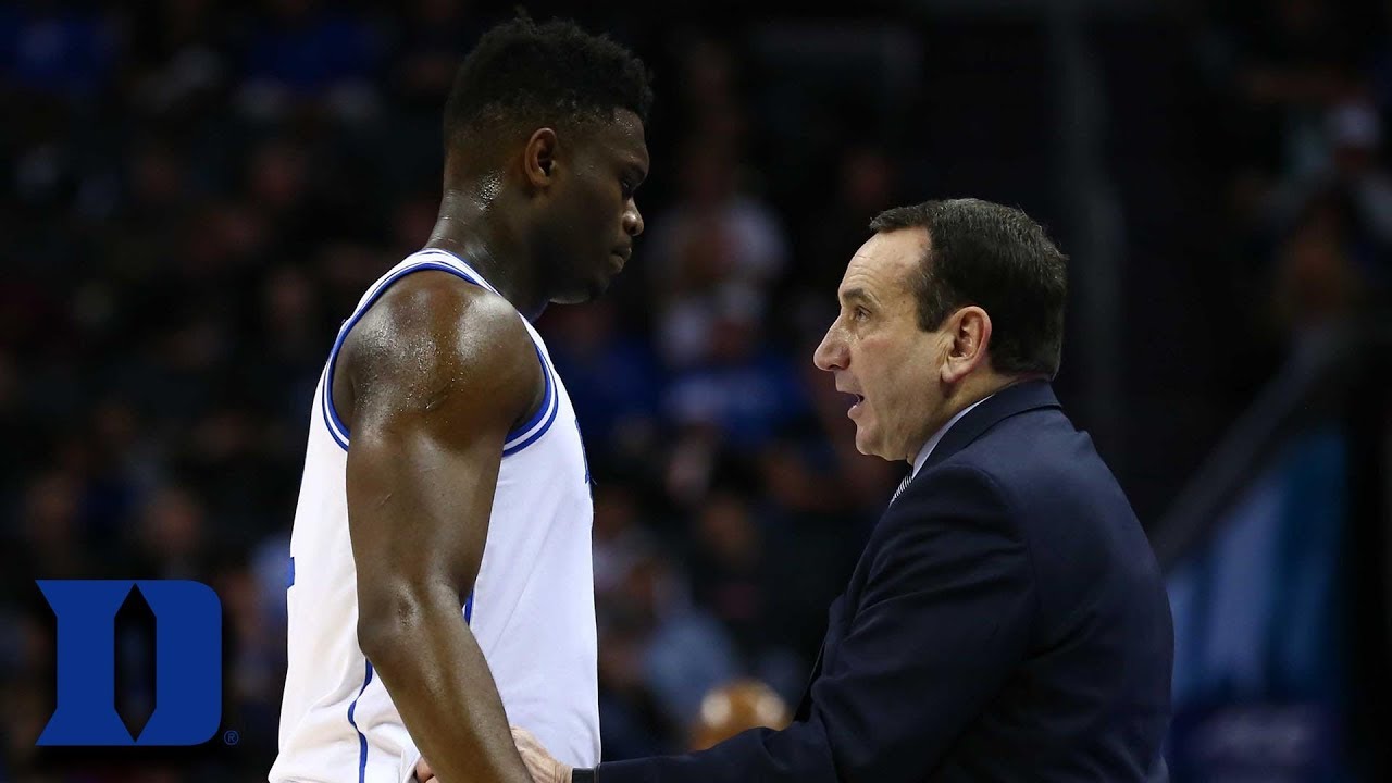 Coach K Zion Williamson is One of a Kind YouTube