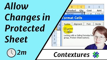 Allow Users to Change Cells in Protected Excel Worksheet