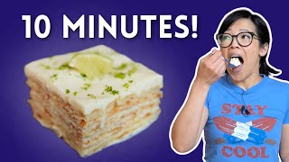 4Ingredient, 10 Minute Dessert   NO BAKE Lime Cracker Pie