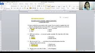 ENGLISH LAN EXAMINATION STIE Y.A.I - MELY KRISTIA 2019031001 ACCOUNTING