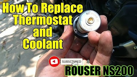 Pulsar Rouser NS200: How to Replace Radiator Coolant & Thermostat
