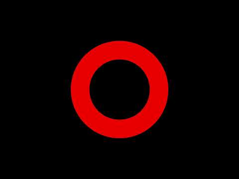 ब्लॅक कलर स्क्रीन रेड रिंग हूप 1 तास, काळा स्क्रीन, काळा रंग, 1 तास