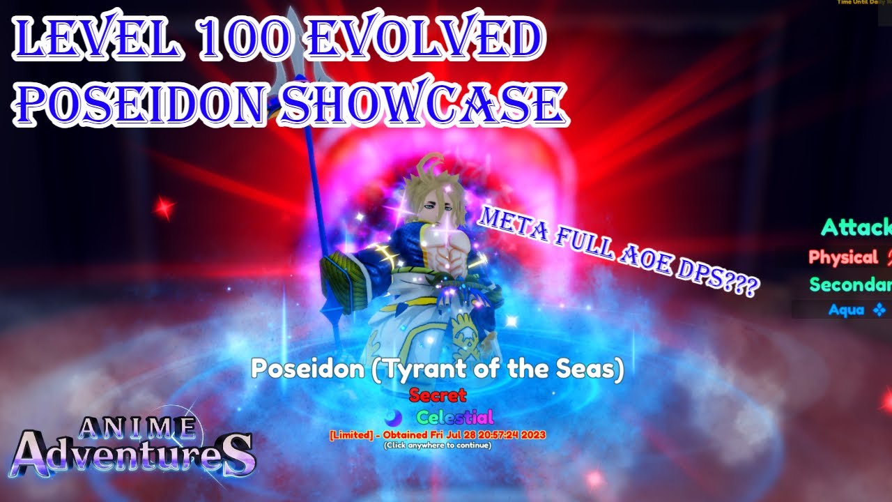 POSEIDON (TYRANT OF THE SEAS) BRAND NEW META UNIT IN ANIME ADVENTURES