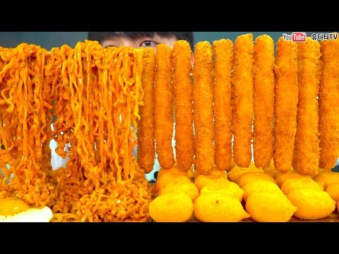 ASMR CARBO <strong>FIRE</strong> NOODLES &amp;amp; FRIED SHRIMP &amp;amp; CHEESE <strong>BALL</strong> 까르보불닭 &amp;amp; 새우튀김 &amp;amp; 치즈볼 먹방 MUKBANG