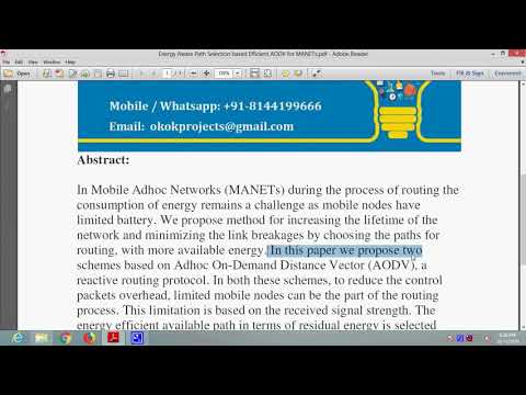 Energy Aware Path Selection based Efficient AODV for MANETs