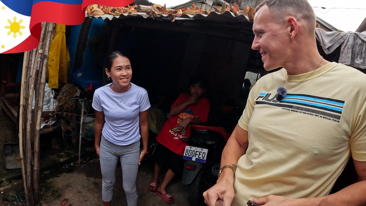 🇵🇭 В этой небольшой рыбацкой деревушке я встретил дружелюбных местных жителей.