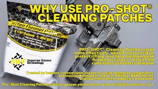 Pro-Shot Cleaning Patches | Premium Cotton Flannel Patches for Superior Firearm Cleaning