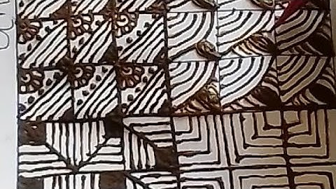 Filler elements For intricate Mehndi Designs ll Learn Checks Styles Fills Elements ll