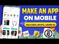 Make shoping app in mobile | no coding | no laptop