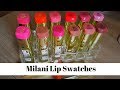 Milani Color Statement Lipstick | Lipstick swatches