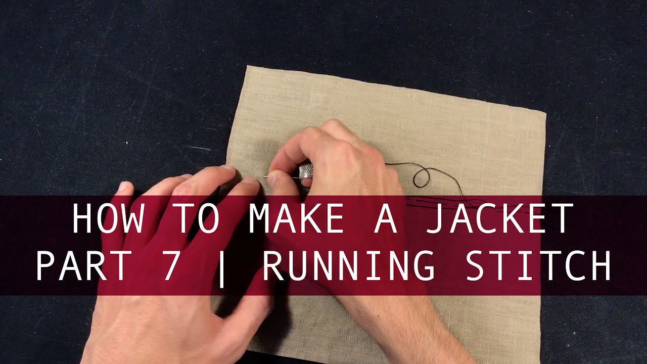 How to Sew a Running Stitch for Tailoring - YouTube