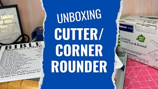 Unboxing the Desktop corner rounder machine | Handmade stationery tool