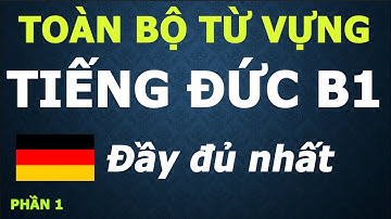 Toàn Bộ Từ Vựng Tiếng Đức B1 -  Phần 1