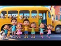 Wheels on the Bus – Animals Learn ABC at School | Fun ABC &amp; Learning Song for Kids | Nursery Rhyme
