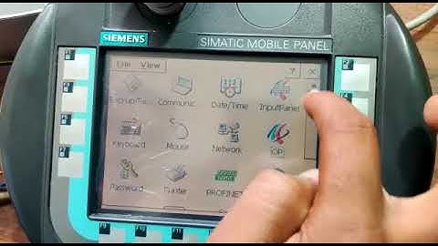 Siemens HMI calibration after replaced touch screen
