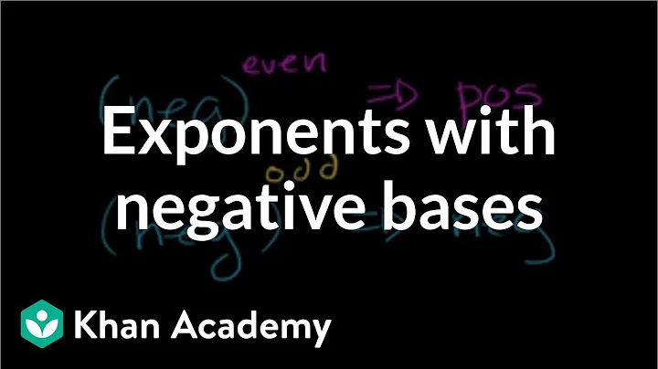 Exponents with negative bases | 7th grade | Khan Academy