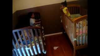 Twin Toddlers Naptime These twins like to use their naptime for other activities. Music credit to rightful owners.