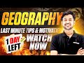 One Day Before NIOS Geography Exam 📚 | Last Minute Tips &amp; Motivation 💯